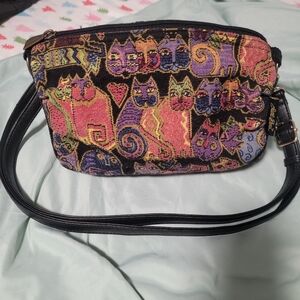 Laurel Burch Multicolor Cat Design Bag
